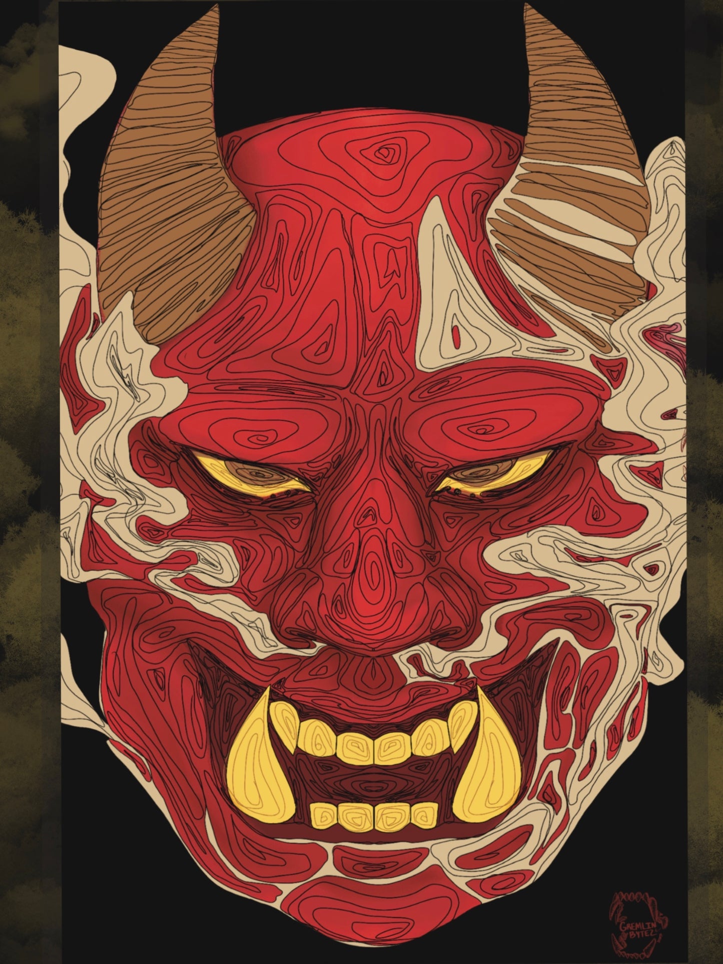 Oni 11 x 12 Print